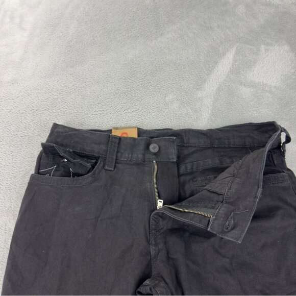 True Religion NWT Men's Size 36x30 Black Denim Relaxes Flared Jeans Zipper Fly - Picture 7 of 10